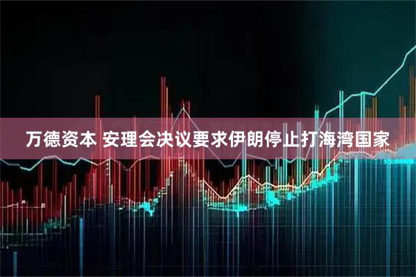 万德资本 安理会决议要求伊朗停止打海湾国家