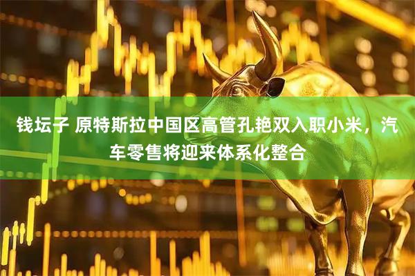 钱坛子 原特斯拉中国区高管孔艳双入职小米，汽车零售将迎来体系化整合