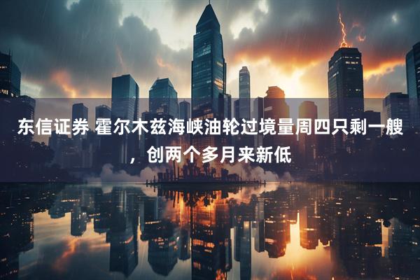 东信证券 霍尔木兹海峡油轮过境量周四只剩一艘，创两个多月来新低
